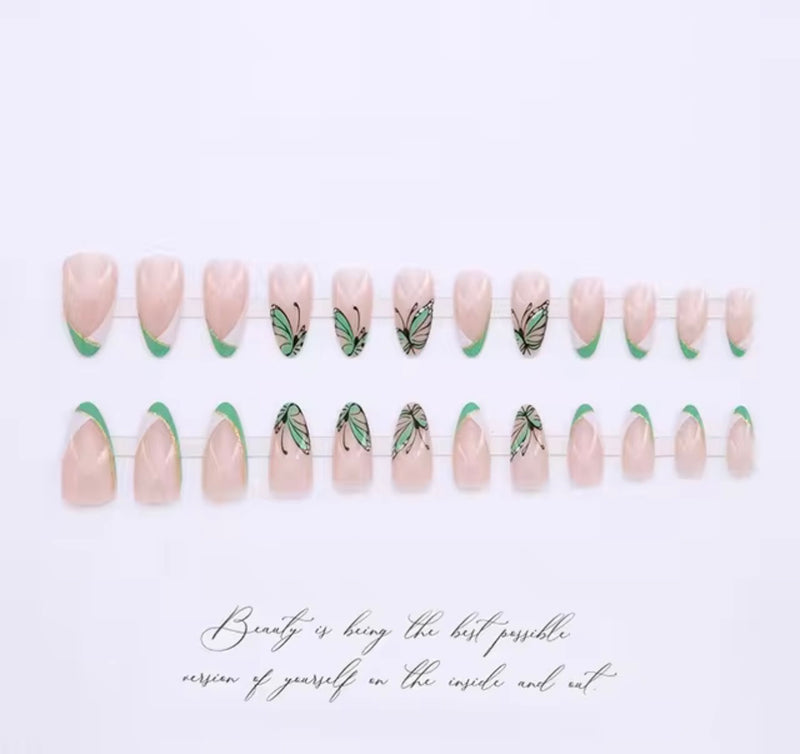 24pcs Natural Delicate & Comfortable Removable Fake Nails  4436943 - TUZZUT Qatar Online Shopping