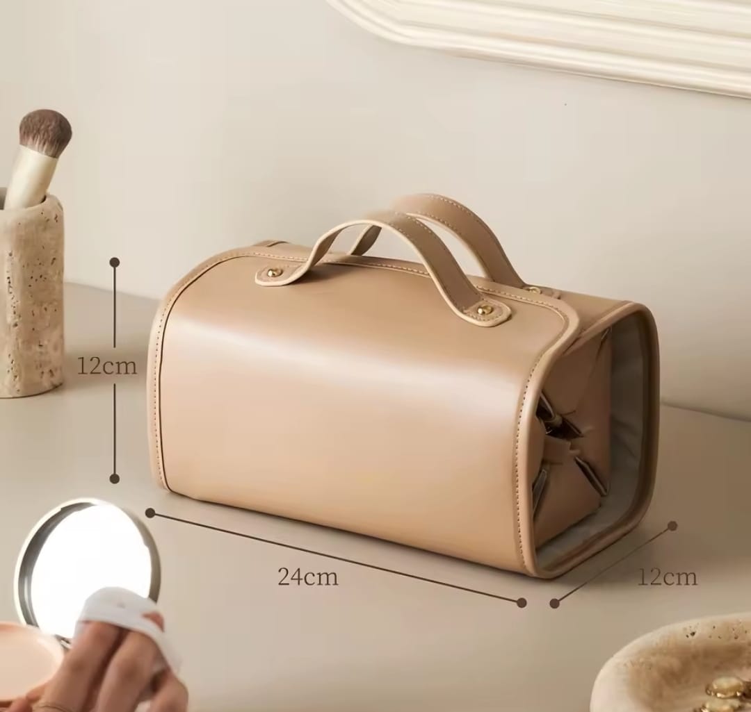 Leather Travel Jewellery Cosmetics Bag JB232 Leather Travel Jewellery Cosmetics Bag JB232