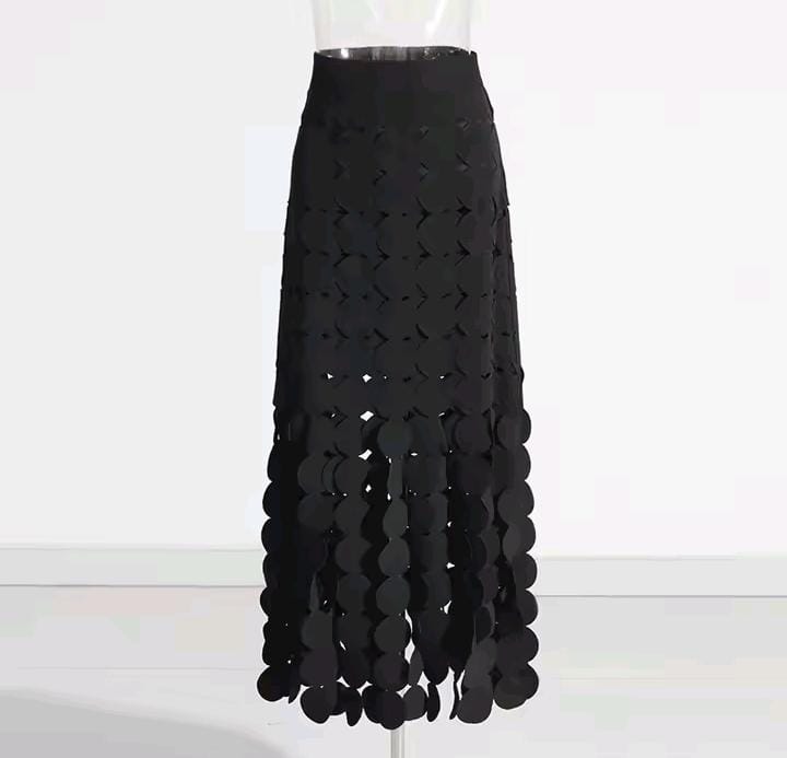 Women Tassel Flowers High Waist Long Skirt 141574 Women Tassel Flowers High Waist Long Skirt 141574