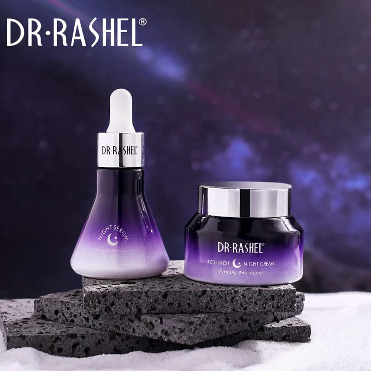 Dr.Rashel Vitamin C & Rentinol Day & Night Face Serum - Pack Of 2 - Day & Night Serum - Pack Of 2 DRL-1724 - Tuzzut.com Qatar Online Shopping