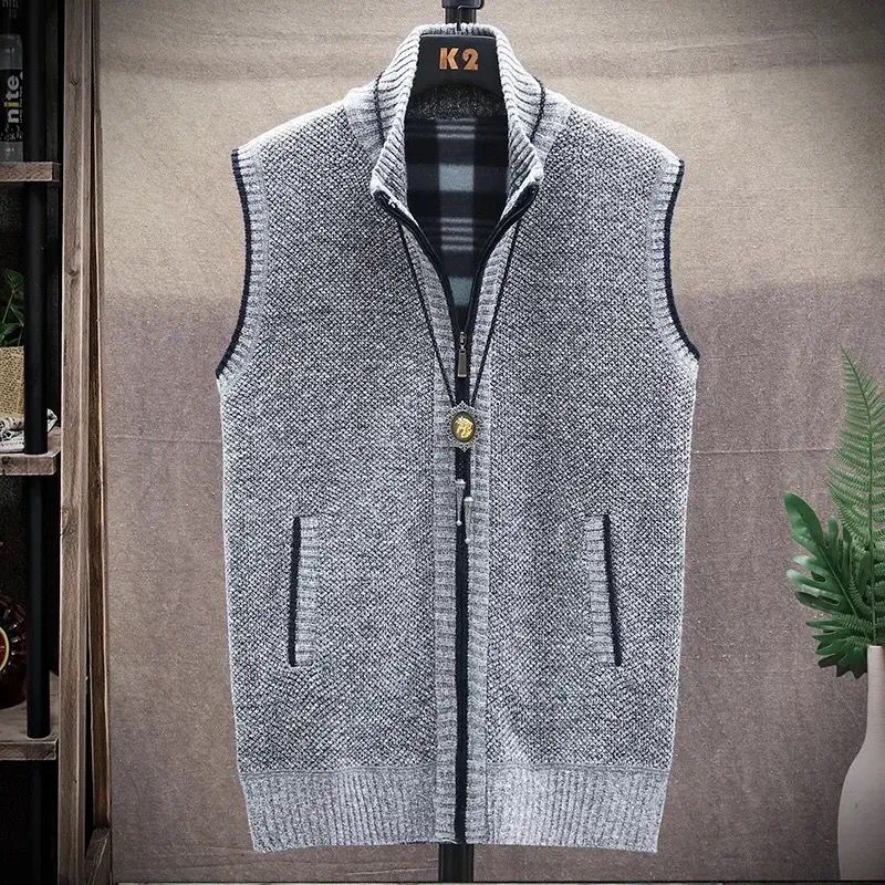 Autumn Jacket Men Warm Cashmere Casual Wool Zipper Slim Fit Fleece Jacket Winter Men Coat Dress Knitwear - S4812416 Autumn Jacket Men Warm Cashmere Casual Wool Zipper Slim Fit Fleece Jacket Winter Men Coat Dress Knitwear - S4812416