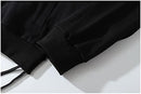Men Casual Black Oversized Jacket Zipper Sweatshirt Fashion Streetwear    B603581 - TUZZUT Qatar Online Shopping