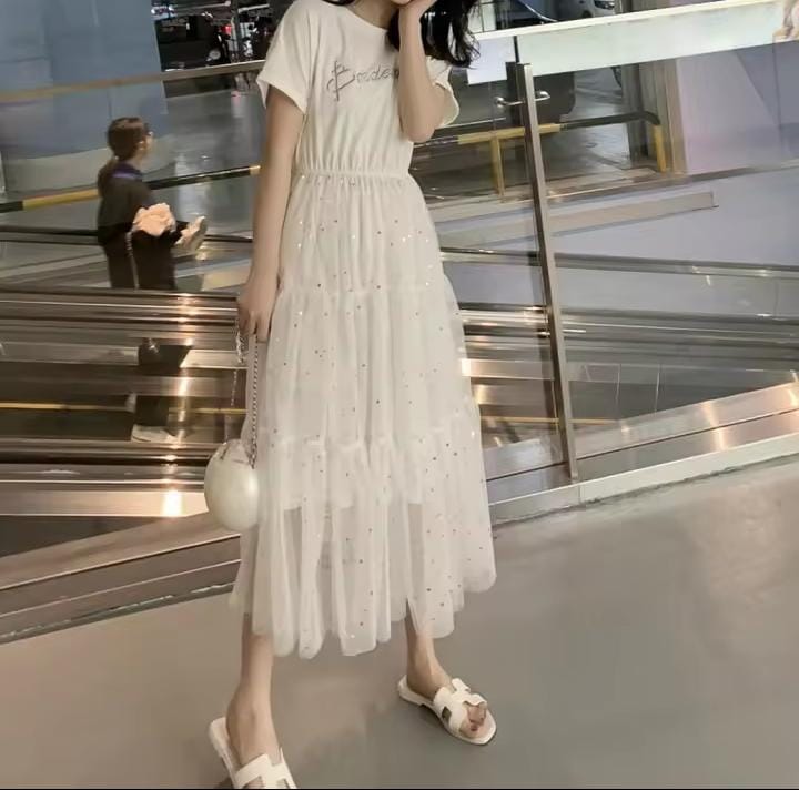 Women's Loose Skirt Mesh Dress 381226 Women's Loose Skirt Mesh Dress 381226