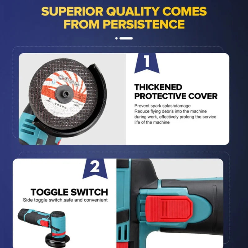 12V Portable Mini Lithium Electric Angle Grinder Tool for Cutting And Polishing - TUZZUT Qatar Online Shopping