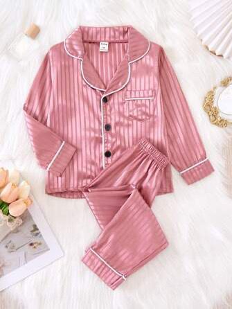 Children Pajamas Long Sleeved Shirt Pants 2Pcs/Sets 1465155