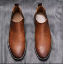 Designer Men Chelsea Boots Luxury Men's High Quality Leather Shoes 210542 (42) - TUZZUT Qatar Online Shopping