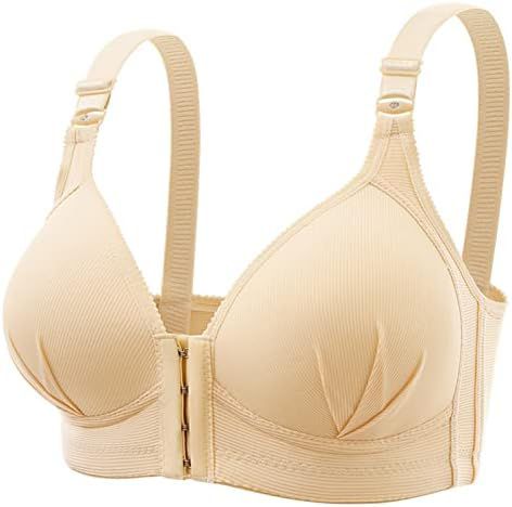 Front Closure Bra for Older Women Wire Free Thin Comfy Bra B8809 Front Closure Bra for Older Women Wire Free Thin Comfy Bra B8809