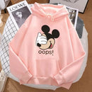 Oops Printed Fleece Full Sleeves Pull Over Hoodie TZ7045 - TUZZUT Qatar Online Shopping
