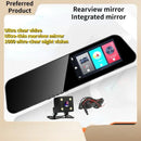Car driving recorder HD 720P front and rear night vision dual screen camera - TUZZUT Qatar Online Shopping