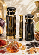 Lattafa Teriaq Intense 3-Piece Gift Set - EDP Perfume,Travel Spray,Hair Mist.