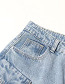 Women's Fashion Casual Denim Wide Leg Pants    S4936920 - TUZZUT Qatar Online Shopping