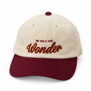 Cream & Burgundy Corduroy Baseball Cap – Wonder Embroidery MF 1918