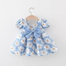 Toddler Girls Short Sleeve Floral Prints Ruffles Princess Dress   1460343 - TUZZUT Qatar Online Shopping