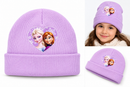 Free Size  Girls' Lavender Purple Frozen Elsa & Anna Knitted Winter Beanie Hat MF 1940