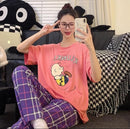 Women's Pajamas, Round Neck Sweater, Short-Sleeved Pants   547539 - TUZZUT Qatar Online Shopping