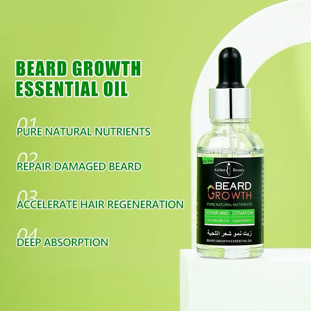 Aichun Beauty Black Beard Grow Oil Set Promotes Growth & Repair Damaged Beard Clean Moisturizing Beard Care Kit for Men Aichun Beauty Black Beard Grow Oil Set Promotes Growth & Repair Damaged Beard Clean Moisturizing Beard Care Kit for Men