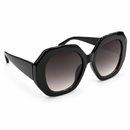 Black Oversized Butterfly Gradient Sunglasses-54