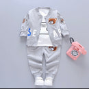 Newborn Kids Clothes Baby Boy Fashion Clothing Set 3PCS  253453 (100cm) - TUZZUT Qatar Online Shopping