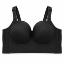 Black Padded Longline Bra with Adjustable Straps 40/90CDE