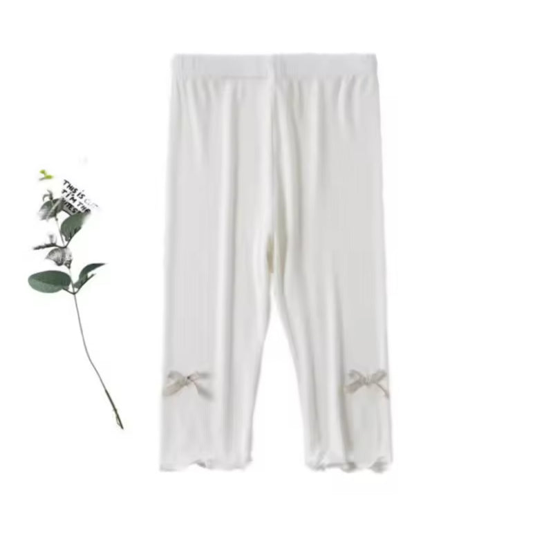 Girls Shorts Cute Bowknot Solid Safety Pants 1596404 - TUZZUT Qatar Online Shopping