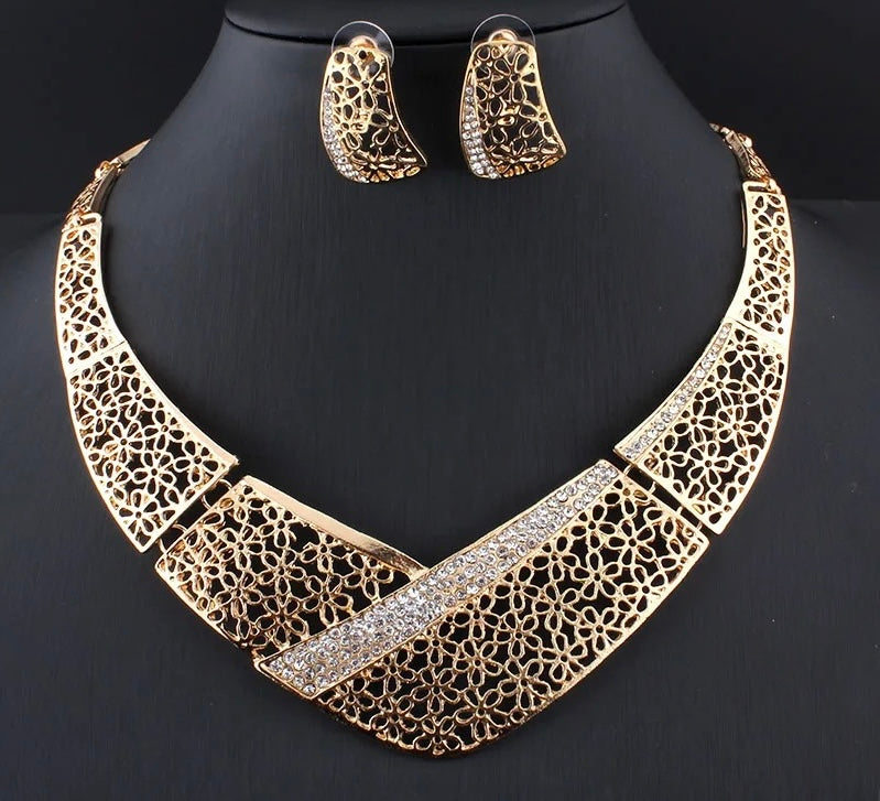 Necklace Earrings Set for Women - Tuzzut.com Qatar Online Shopping