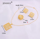 Gold color Jewelry sets Ethiopia women African Party wedding gifts Necklace Earrings ring S3972242 - TUZZUT Qatar Online Shopping