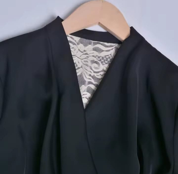 New Elegant French Style Lace Splicing Color Blocking V-Neck Bodycon Skirt Medium-Length Dress For Women S4962901 New Elegant French Style Lace Splicing Color Blocking V-Neck Bodycon Skirt Medium-Length Dress For Women S4962901