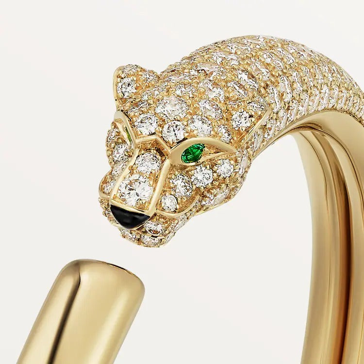 Panther Bracelet Yellow Gold Diamonds DN2027 - TUZZUT Qatar Online Shopping