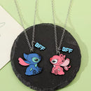 1 pair Disney Lilo & Stitch Necklace N13 - TUZZUT Qatar Online Shopping
