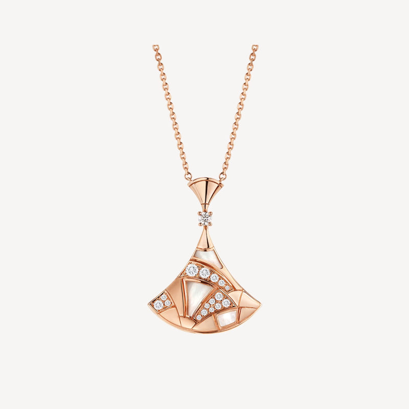 Dream Rose Gold Diamond Pendant Necklace BV7600 - TUZZUT Qatar Online Shopping