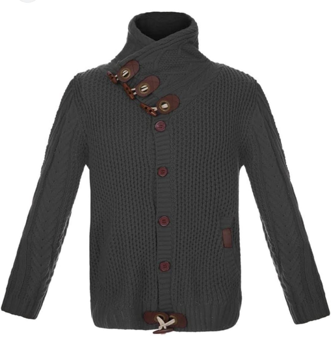 Autumn Casual Vintage Button Sweaters Men Turtleneck Knitted Cardigans S4781329 Autumn Casual Vintage Button Sweaters Men Turtleneck Knitted Cardigans S4781329