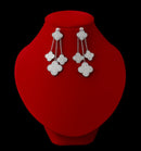 Four Leaf Clover Dangle Earrings DE333 - TUZZUT Qatar Online Shopping