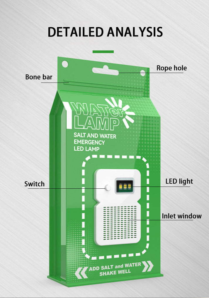 Salt-Water Lamp for Emergency Preparedness Salt-Water Lamp for Emergency Preparedness