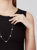 Sweet Alhambra Bracelet White Gold Diamond 6 motifs DN2143 - TUZZUT Qatar Online Shopping