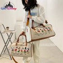 Disney Mickey cartoon canvas handbag Minnie ladies men's messenger bag large capacity shoulder bag S4404237 - Tuzzut.com Qatar Online Shopping