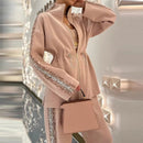 Bright Wire Splicing Top and Loose Pleated Casual Wide-Leg Pant 163576 - TUZZUT Qatar Online Shopping