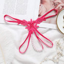 Romsion sex Ladies Embroidered 3D Underwear Pearl Thong Pants Low Waist Sexy T Pants    203635 - TUZZUT Qatar Online Shopping