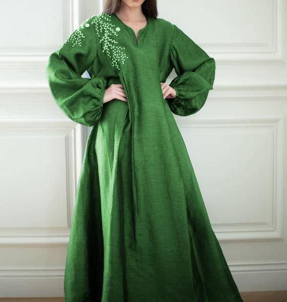 Women's Leaf Printed Tunic Top 024201113 - TUZZUT Qatar Online Shopping