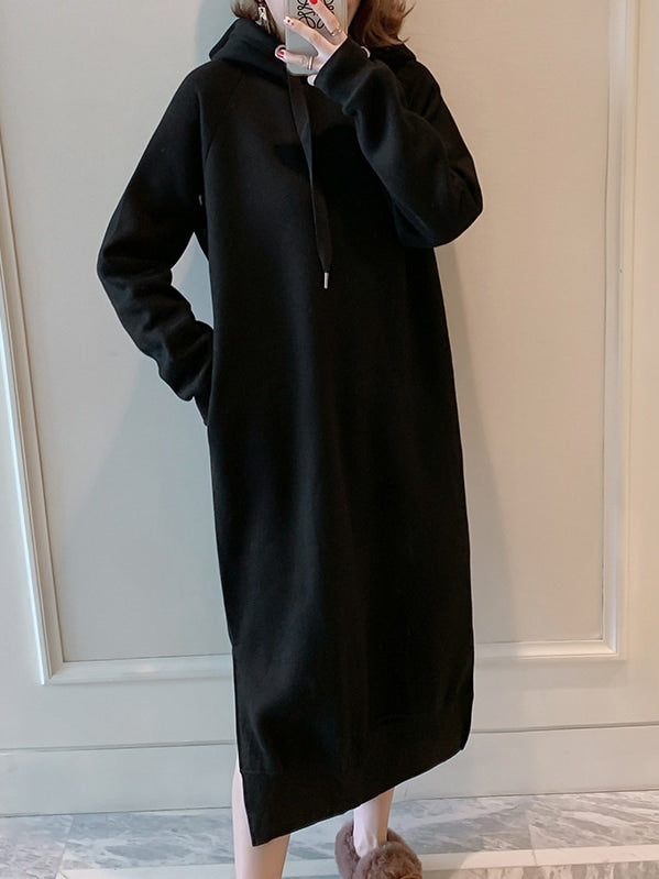 Women's Long Sleeve Hoodie Dress XL 489489
