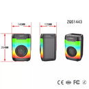4" Portable Music Mini System Super Bass Speaker 4" 8W 1500mAh -ZQS1443 - Tuzzut.com Qatar Online Shopping