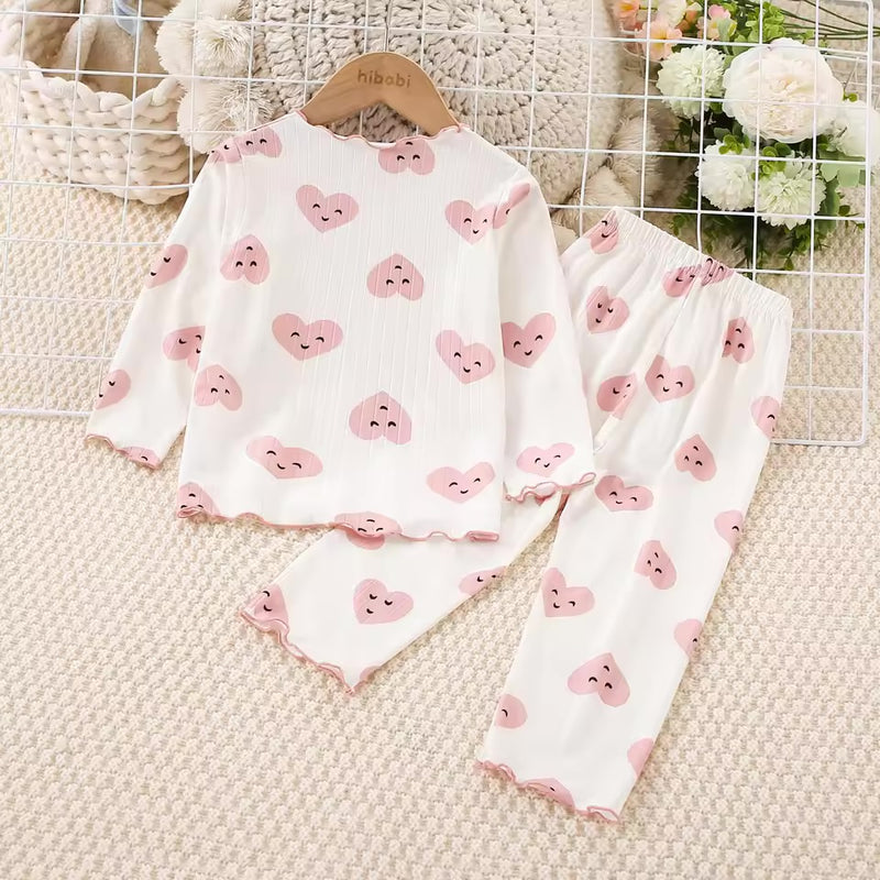 Heart Print Loungewear Set 1499447 - TUZZUT Qatar Online Shopping