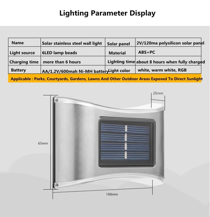 LED Solar Lamp Outdoor Wall Lights Energy Waterproof Transparent Shell Solar Lamp LED Solar Lamp Outdoor Wall Lights Energy Waterproof Transparent Shell Solar Lamp