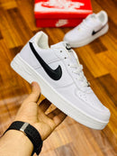 White Black Tick Sneakers SB38 - TUZZUT Qatar Online Shopping