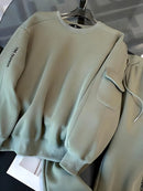 2 Pcs Women's Long Sleeve Letter/Number Pants Set 499817 - S - TUZZUT Qatar Online Shopping