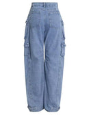 Women's Fashion Casual Denim Wide Leg Pants    S4936920 - TUZZUT Qatar Online Shopping