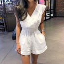 Women's Summer Jumpsuits Sleeveless ZANZEA Stylish Overalls V Neck Backless Rompers Female Lace Up Casual Pants Oversized S4101455 - Tuzzut.com Qatar Online Shopping