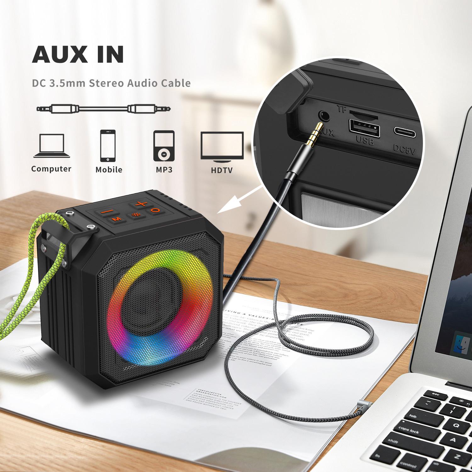 Waterproof Bluetooth Speakers IP65 Portable Mini Wireless Stereo Bass -K217 Waterproof Bluetooth Speakers IP65 Portable Mini Wireless Stereo Bass -K217