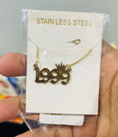 Date Of Birth Number Necklace for Women S2179757 - TUZZUT Qatar Online Shopping