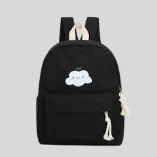 Small Fresh Canvas Backpack Elementary School Casual Simple Five-piece Set 17401442 Small Fresh Canvas Backpack Elementary School Casual Simple Five-piece Set 17401442