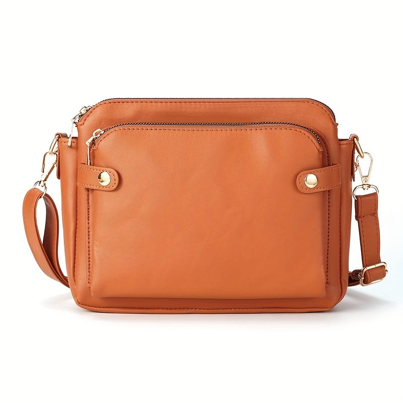 Three-Layer Leather Crossbody Shoulder & Clutch Bag S0797624 Three-Layer Leather Crossbody Shoulder & Clutch Bag S0797624